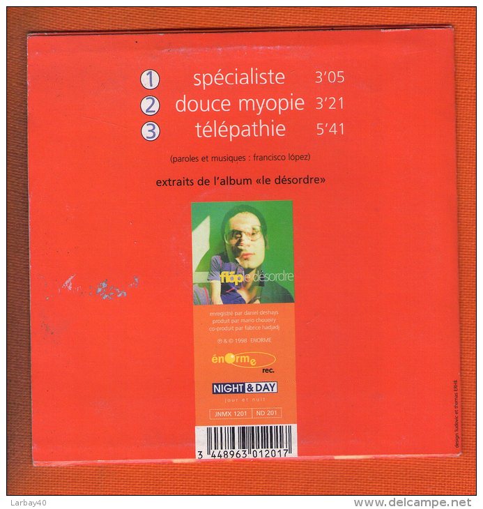 Cd 3 Titres Flop Specialiste En Toi - Sonstige - Franz. Chansons