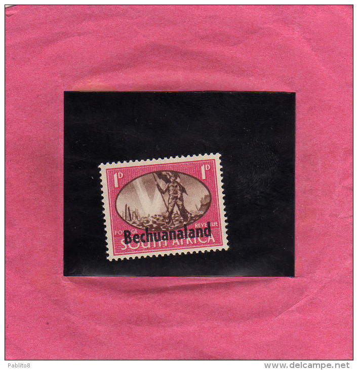 BECHUANALAND 1945 PEACE VICTORY SOUTH AFRICA (ENGLISH) PACE INGLESE MNH - 1885-1964 Bechuanaland Protettorato