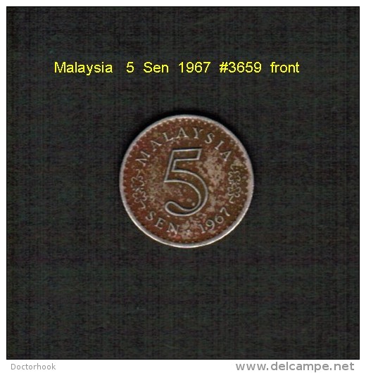 MALAYSIA    5  SEN  1967  (KM # 2) - Malaysia