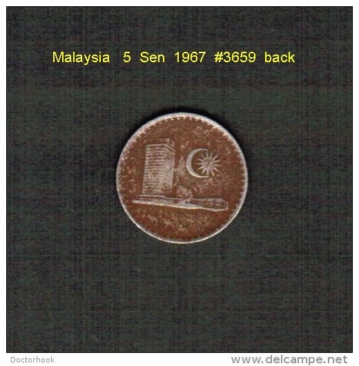 MALAYSIA    5  SEN  1967  (KM # 2) - Malaysie