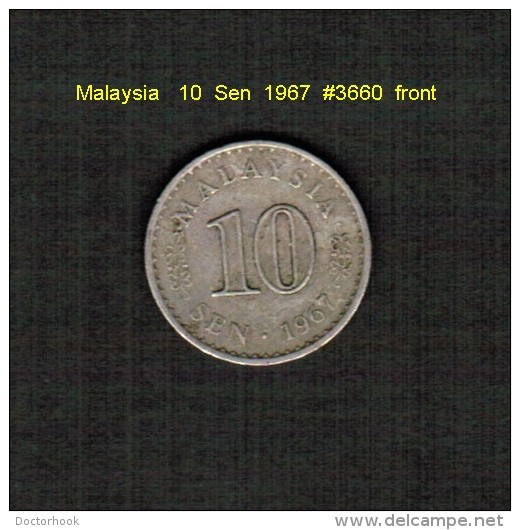 MALAYSIA    10  SEN  1967  (KM # 3) - Malaysia