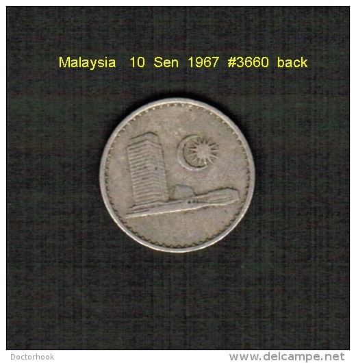 MALAYSIA    10  SEN  1967  (KM # 3) - Malaysia