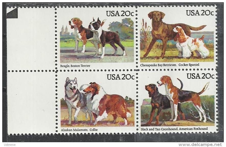 USA 1984 - DOGS - CPL. SET - MNH MINT NEUF NUEVO - Chiens