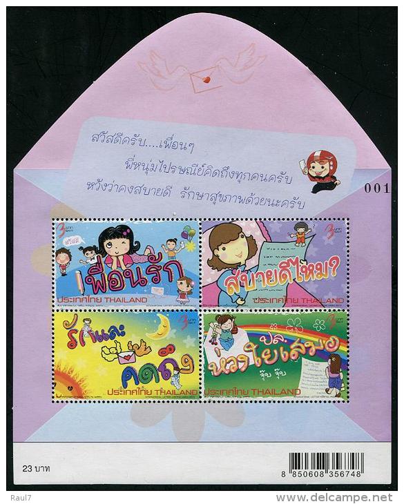 THAÏLANDE 2013 - Semaine De La Lettre écrite, Dessins D'enfants - BF Neufs // Mnh - Thailand