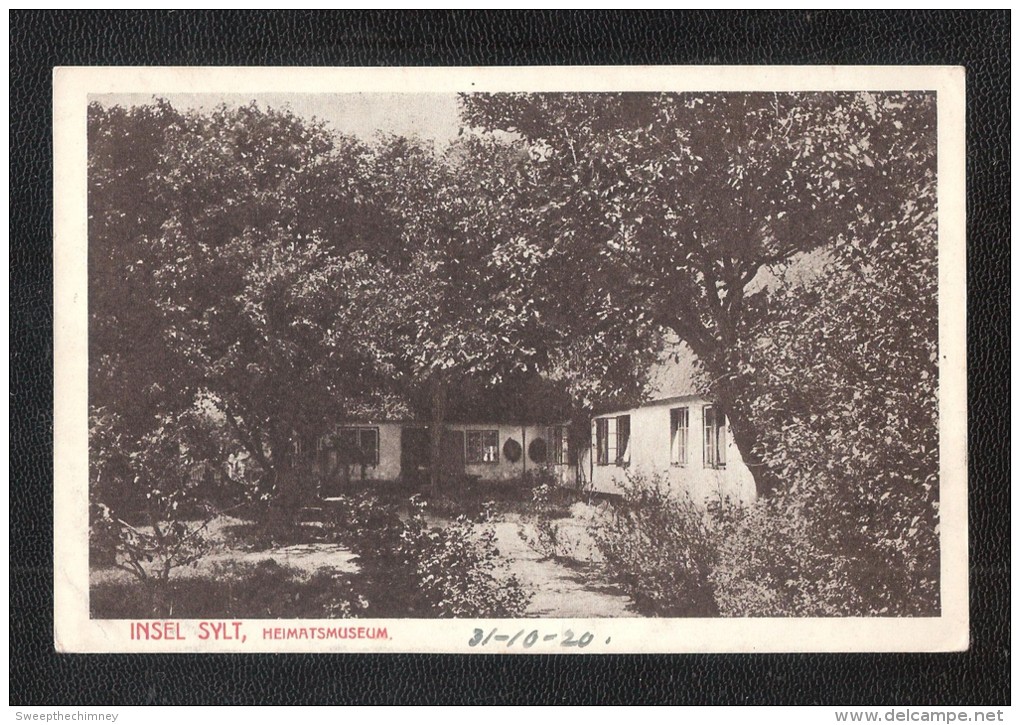 Insel Sylt Heimatmuseum   UNUSED CARL MEYER WESTERLAND SYLT - Sonstige & Ohne Zuordnung