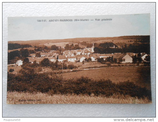 CP 52 ARC En BARROIS  - Vue  Générale Du Village 1955 - Arc En Barrois