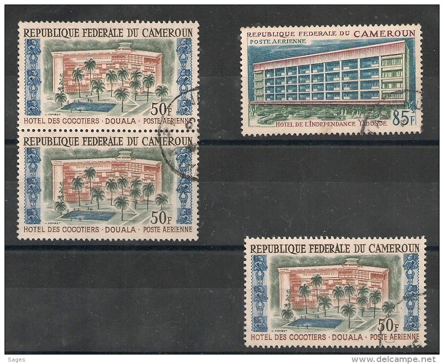 4 Timbres CAMEROUN  De La POSTE AERIENNE. - Camerun (1960-...)