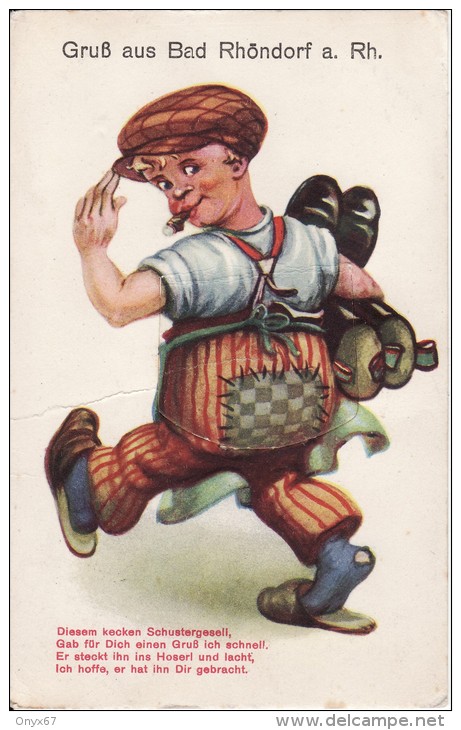 RHÖNDORF BAD HONNEF (Allemagne) Carte à Système-Leporello-Gruss Aus ...Enfant Casquette En Ballade-avec Tirette 10 Vues - Bad Honnef