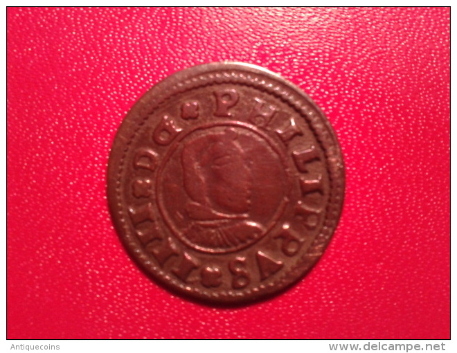 SPAIN : 16 MARAVEDIS 1662 (SEVILLA) - Provinciale Munten