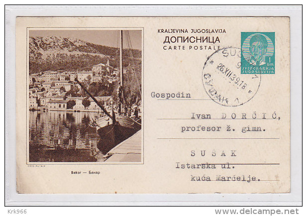 YUGOSLAVIA,postal Stationery BAKAR - Postal Stationery