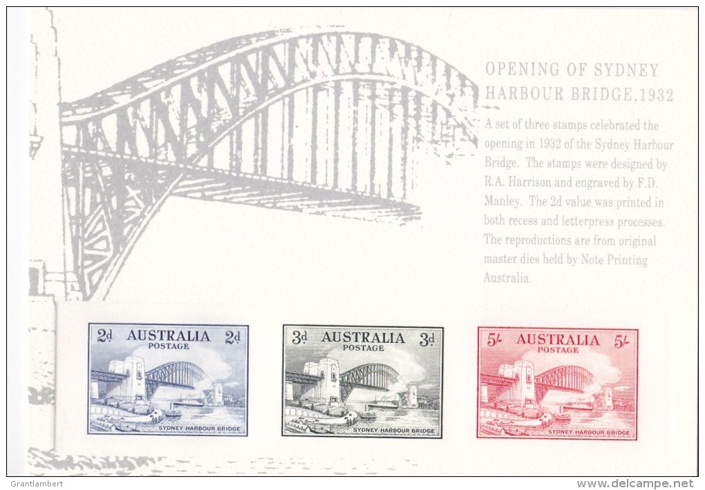 Australia 1932 Sydney Harbour Bridge Opening Replica Card No. 23 - Briefe U. Dokumente