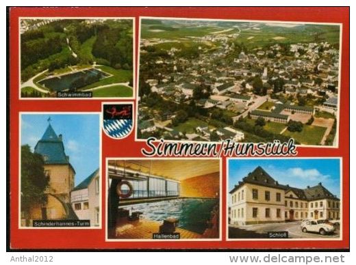 Simmern Hunsrück MB Hallenbad Schwimmbad Wappen VW 1200 70er - Simmern