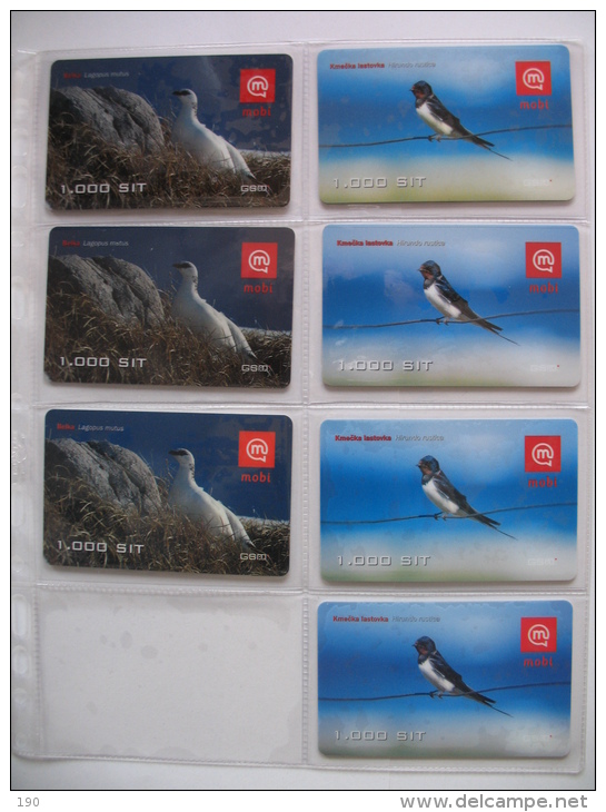 100 Different Phonecards MOBITEL (MOBI) SLOVENIJA - Sammlungen