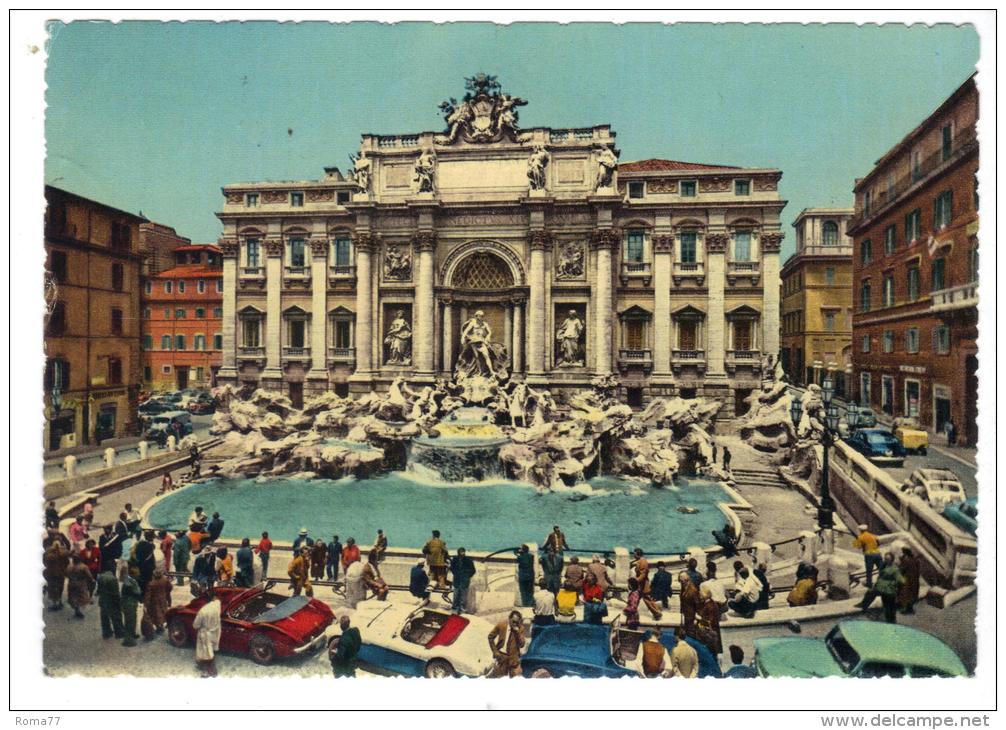 214/500 - ROMA , Fontana Di Trevi . Viaggiata Nel 1960 . Bella - Fontana Di Trevi