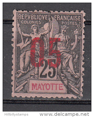 Mayotte     Scott No. 26  Used    Year  1892 - Usados