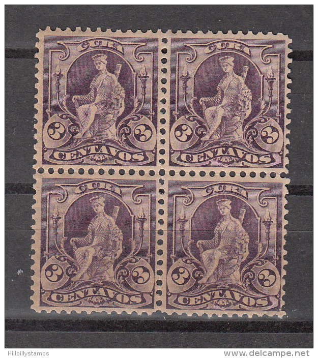 Cuba    Scott No.229   Mnh   Year  1899   Block Of 4 - Unused Stamps