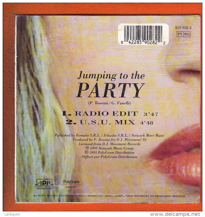 1 Cd 2 Titres Jumping To The Party Space Master - Dance, Techno & House