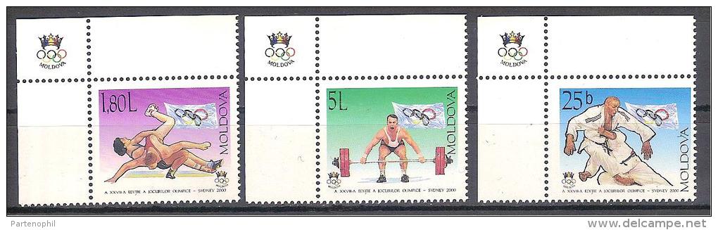 2000 MOLDAVA 3 V. MNH GIOCHI OLIMPICI SYDNEY SPORTS 2000 - Ete 2000: Sydney