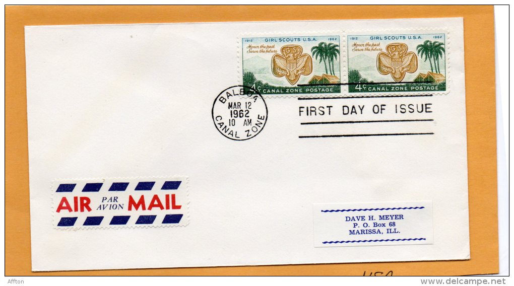 Canal Zone 1962 FDC - Canal Zone