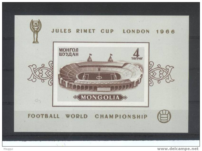 MONGOLIE  BF 11 * *  NON DENTELE  Cup 1966   Football  Soccer Fussball - 1966 – Angleterre