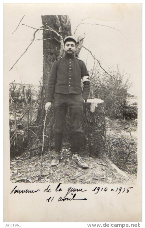 CPA 96 - MILITARIA - Carte Photo  - Militaire / Brancardier / Infirmier  / Croix - Rouge - Croce Rossa