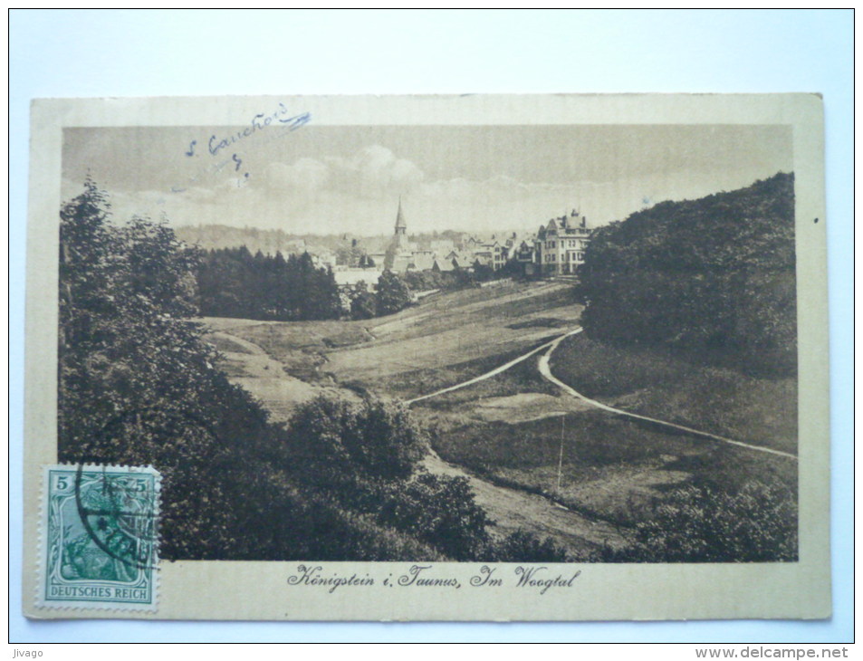 KÖNIGSTEIN Im  TAUNUS  :  Im  Woogtal   1919 - Koenigstein