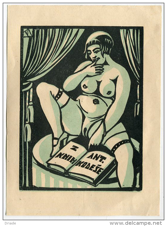 EX LIBRIS Z KNIH ANT. KODESE ANNO 1928 - Ex Libris