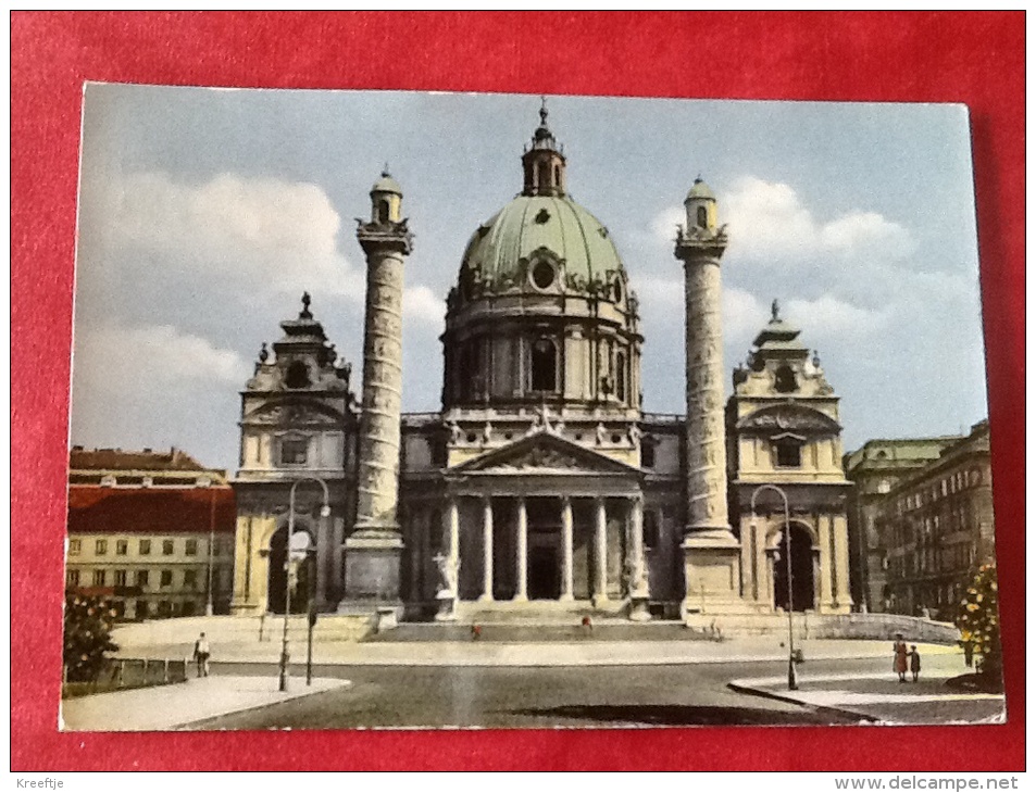 Österreich Wien Karlskirche -> Belgien 1955 - Kerken