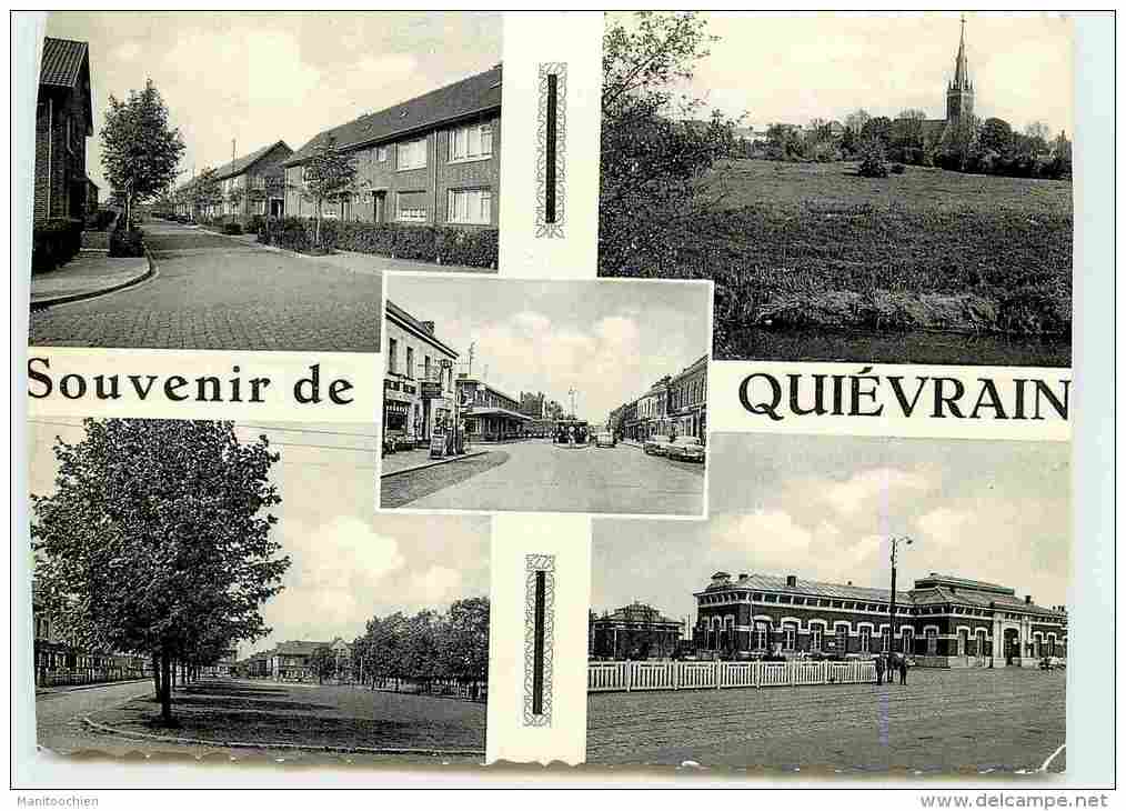 BELGIQUE QUIVRAIN SOUVENIR 5 VUES - Quiévrain