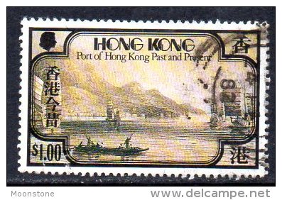 Hong Kong QEII 1981 Port $1.00 Value, Used - Gebruikt