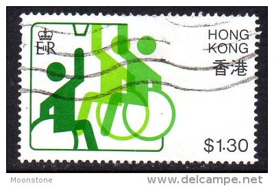 Hong Kong QEII 1982 Sport For The Disabled $1.30 Value, Used - Gebruikt