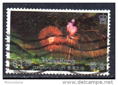 Hong Kong QEII 1983 Hong Kong By Night $1 Value, Used - Gebraucht