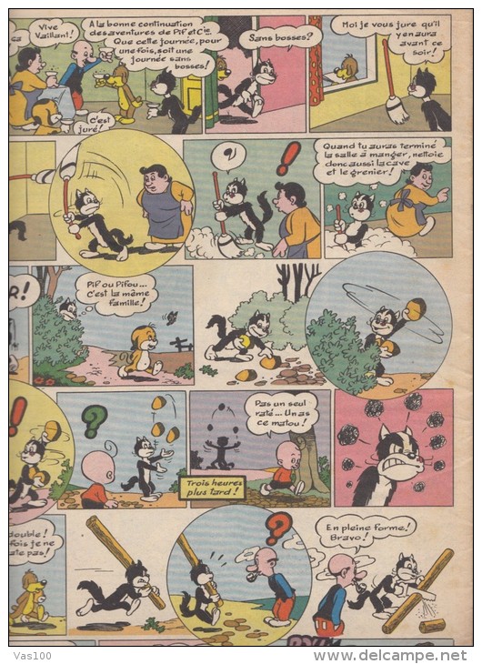 VAILLANT COMICS MAGAZINE, 7X, NR: 669, 679, 737, 747, 764, 783, 800, 1958- 1960, FRANCE