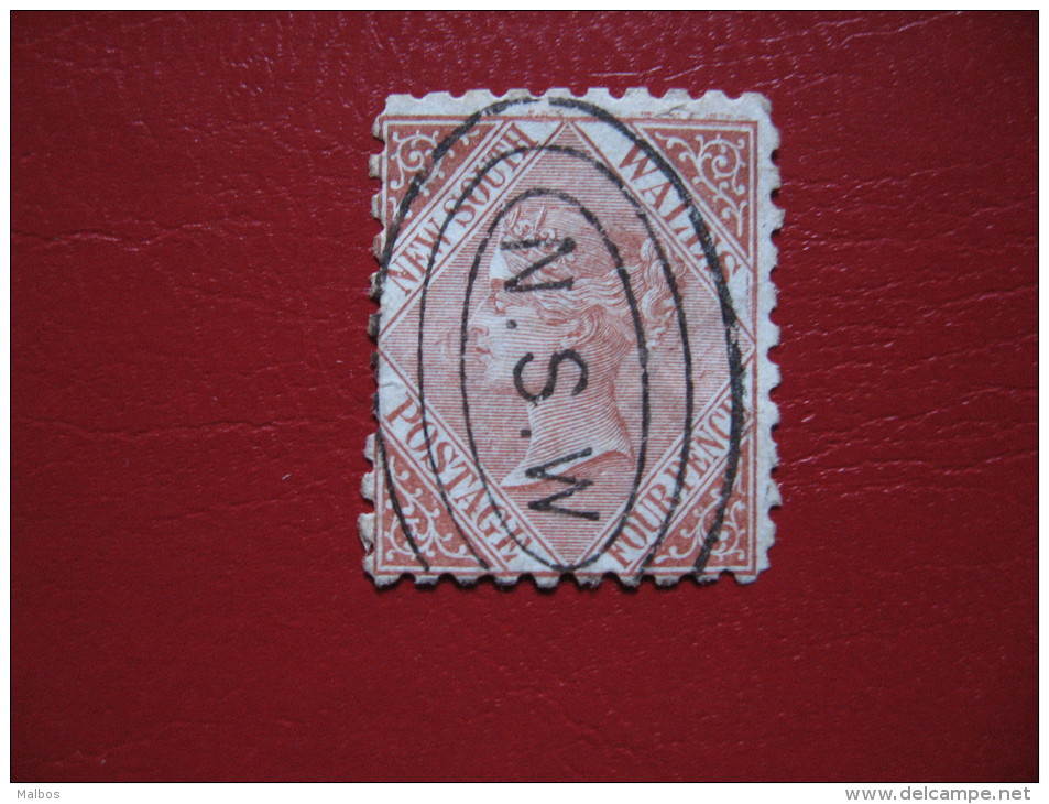 NSW  1880 (o)  S&G # 214a   -  Wmk 36 (NSW & Crown)  -  P10 - Usados