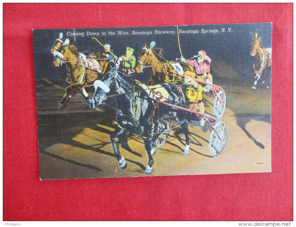 New York > Saratoga Springs  Harness Raceway  Linen Not Mailed   Ref 1143 - Saratoga Springs