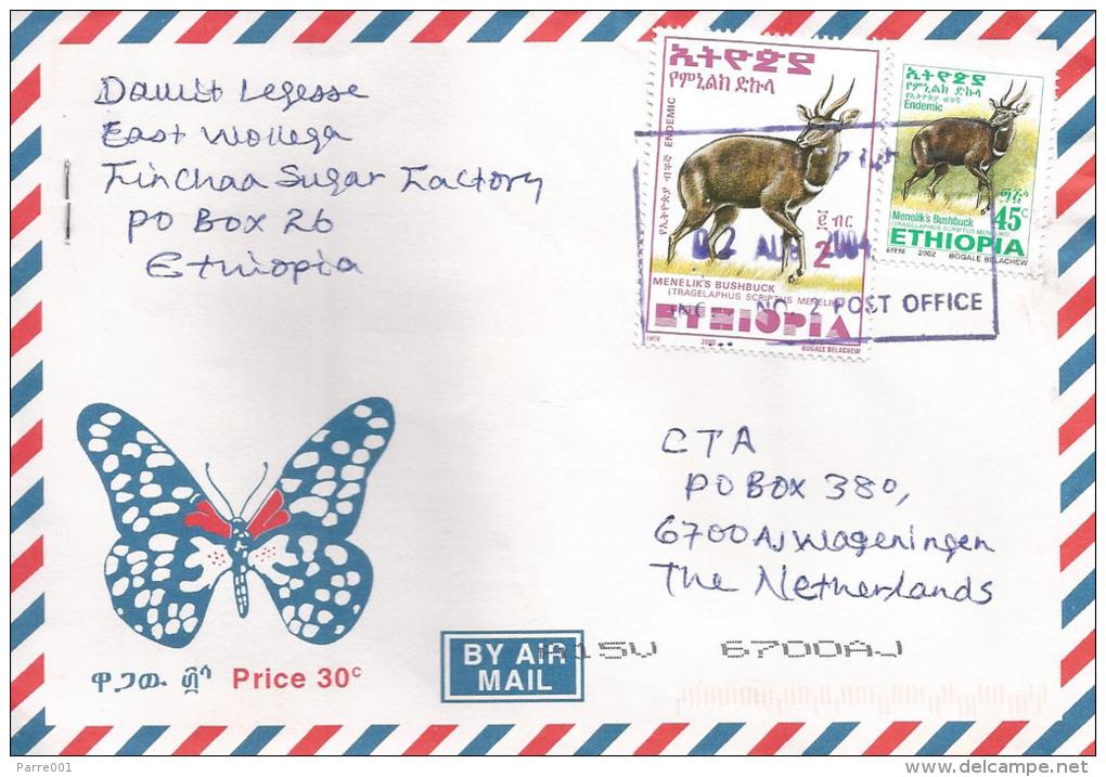 Ethiopia 2004 Fincha No. 2 Postal Agent Antilope Cover - Ethiopie