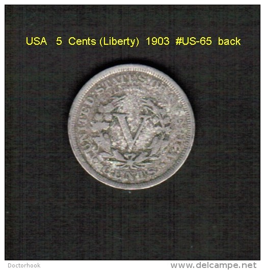 U.S.A.   5  CENTS  (LIBERTY)  1903  (KM # 112) Us-65) - 1883-1913: Liberty (Libertà)