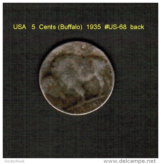 U.S.A.   5  CENTS  (BUFFALO)  1935  (KM # 134) (US-68) - 1913-1938: Buffalo