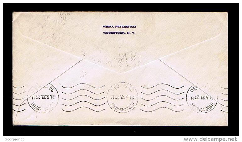 Portugal Azores Horta 1939 Covers 1st Flight Transatlantic Sp2747 - Lettres & Documents