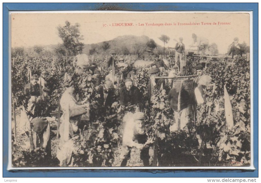 33 - LIBOURNE --  Les Vendanges Dans Le Fronsadaise Et Terre De Fronsac - Libourne