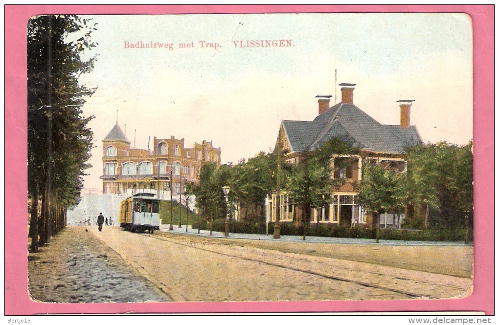 VLISSINGEN BADHUISWEG MET TRAM - Vlissingen