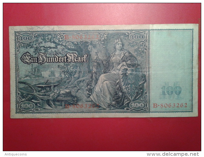 REICHSBANKNOTE  : 100 MARK "21 AVRIL 1910" - 100 Mark