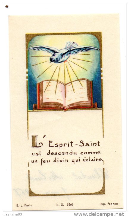 L'Esprit-Saint Est Descendu Comme Un Feu Divin Qui éclaire - Images Religieuses