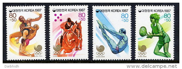 KOREA 1987 Seoul Olympic Games Set Of 4 MNH / **.  Sc. B43-46 - Korea, South