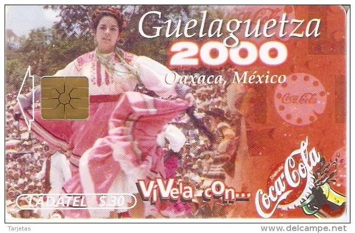 TARJETA DE MEXICO DE COCA-COLA (COKE) - Publicité