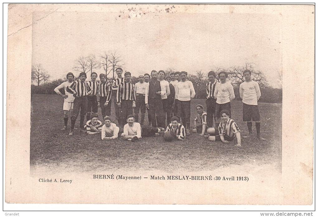 BIERNE - MESLAY - 53 - FOOT-BALL - 1913 - - Meslay Du Maine