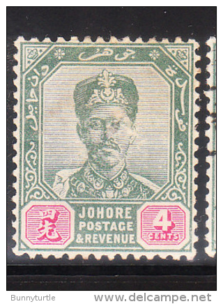 Malaya Johore 1896-99 Sultan Ibrahim 4c Used - Johore