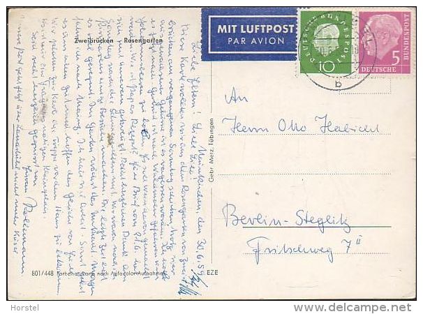 D-66482 Zweibrücken - Rosengarten - Old Stamps - Airmail - Zweibruecken