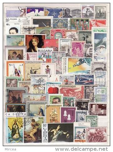 353 - Lot Timbres Divers Pays Neufs Et Obliteres - Collections (sans Albums)