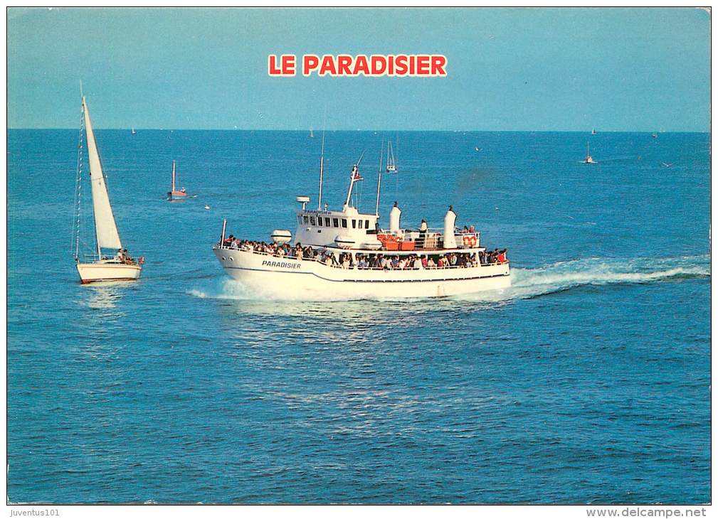 CPSM Bâteau Faisant La Liaison Les Sables D'Olone-Ile D'Yeu-Le Paradisier  L1513 - Other & Unclassified